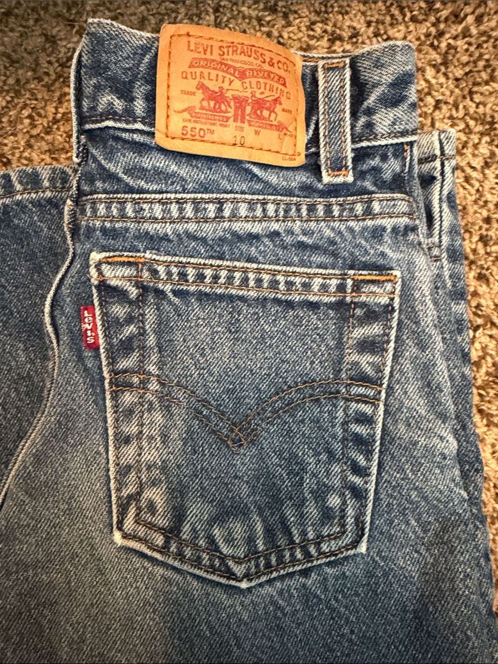 Vintage 90s Kids Levi's Blue Jeans